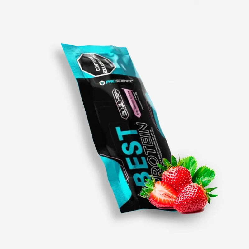 SOBRE BEST PROTEIN 33 GRAMOS SABOR FRESA – PROSCIENCE