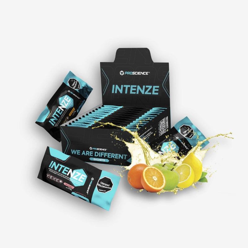 CAJA INTENZE SACHETS X12 UNIDADES SABOR FRUIT PUNCH – PROSCIENCE