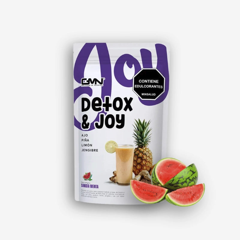 DETOX & JOY 100 GRAMOS 10 PORCIONES SABOR SANDIA MENTA – GMN