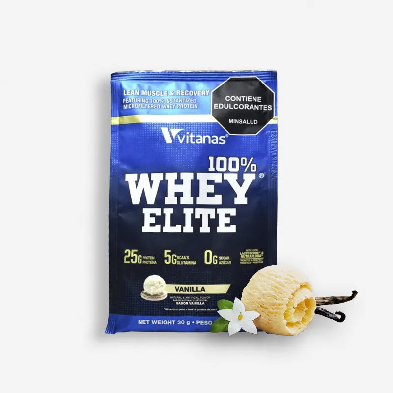 UNIDAD SOBRE WHEY ELITE 30 GRAMOS SABOR VAINILLA – VITANAS