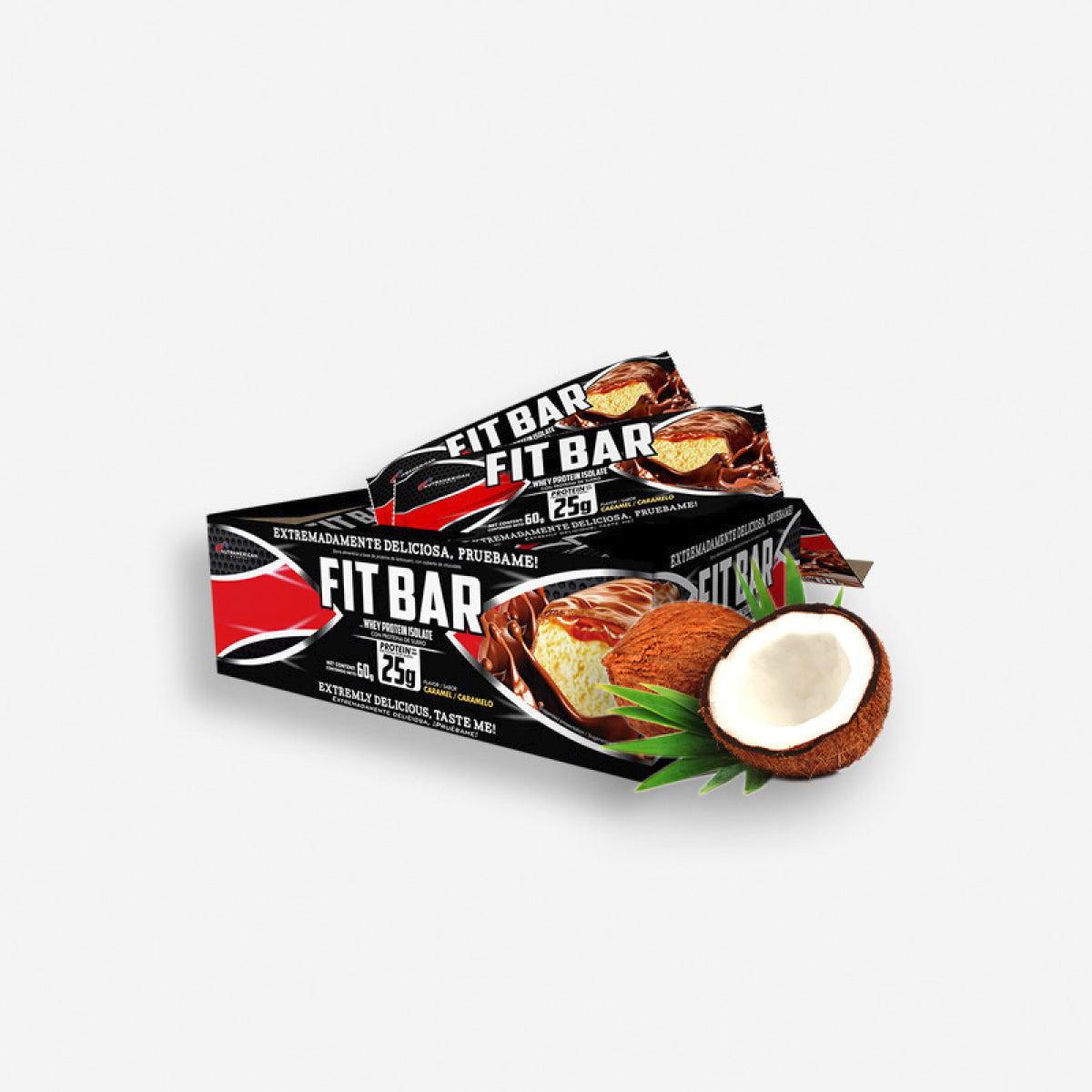FIT BAR CAJA 12 UNIDADES SABOR COCO – NUTRAMERICAN