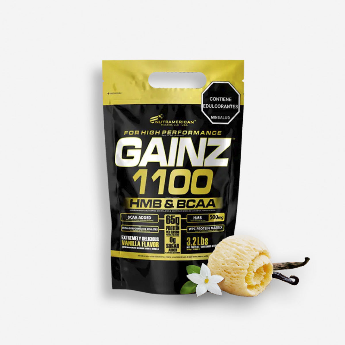 GAINZ 3.2 LIBRAS SABOR VAINILLA – NUTRAMERICAN