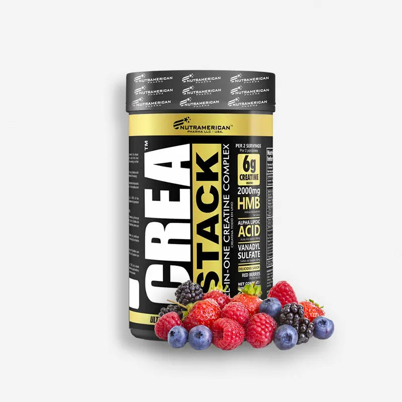 CREA STACK 1.3 LIBRAS SABOR FRUTOS ROJOS – NUTRAMERICAN