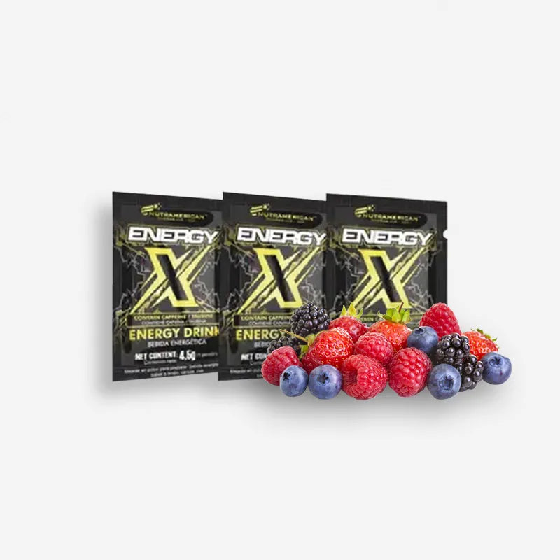 RISTA ENERGY X 30 SOBRES SABOR FRUTOS ROJOS – NUTRAMERICAN