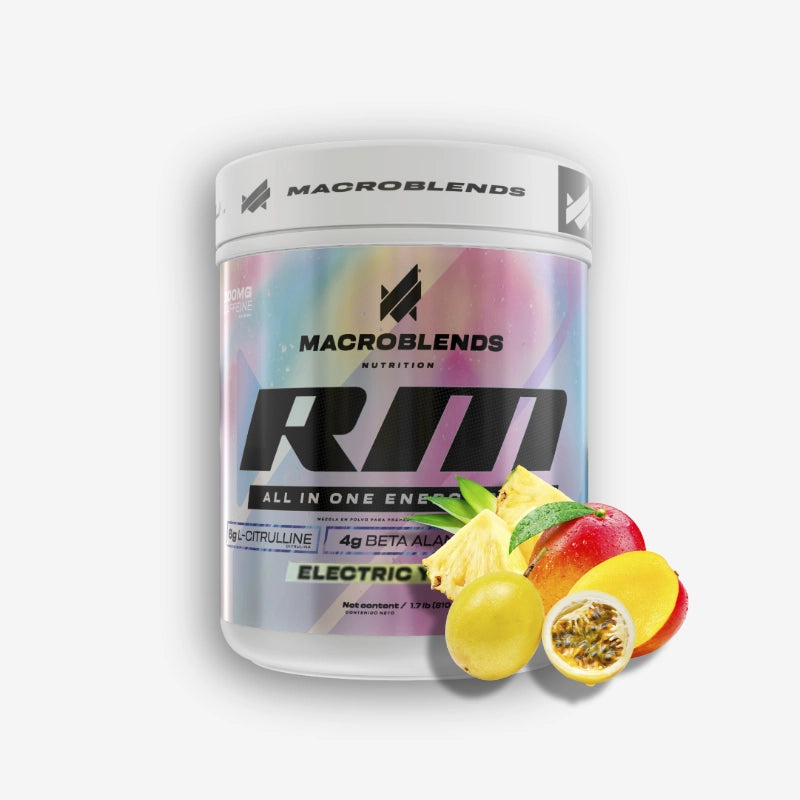 RM PRE-WORKOUT 30 SERVICIOS SABOR ELECTRIC YELLOW – MACRO BLENDS