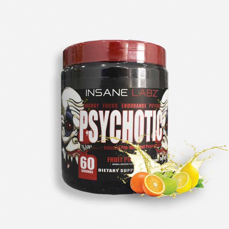 PSYCHOTIC TRADICIONAL 60 SERVICIOS SABOR FRUIT PUNCH – INSANE LABZ