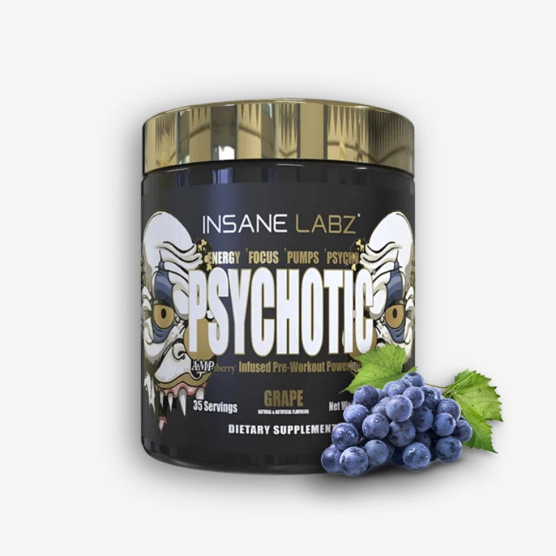 PSYCHOTIC GOLD 60 SERVICIOS SABOR GRAPE- INSANE LABZ