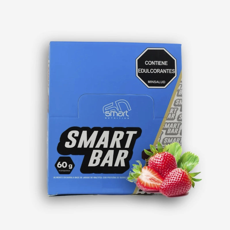 SMART BAR X 12 UNIDADES SABOR FRESA – SMART NUTRITION