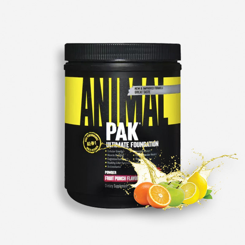 ANIMAL PAK POLVO 30 SERVICIOS SABOR FRUIT PUNCH – UNIVERSAL