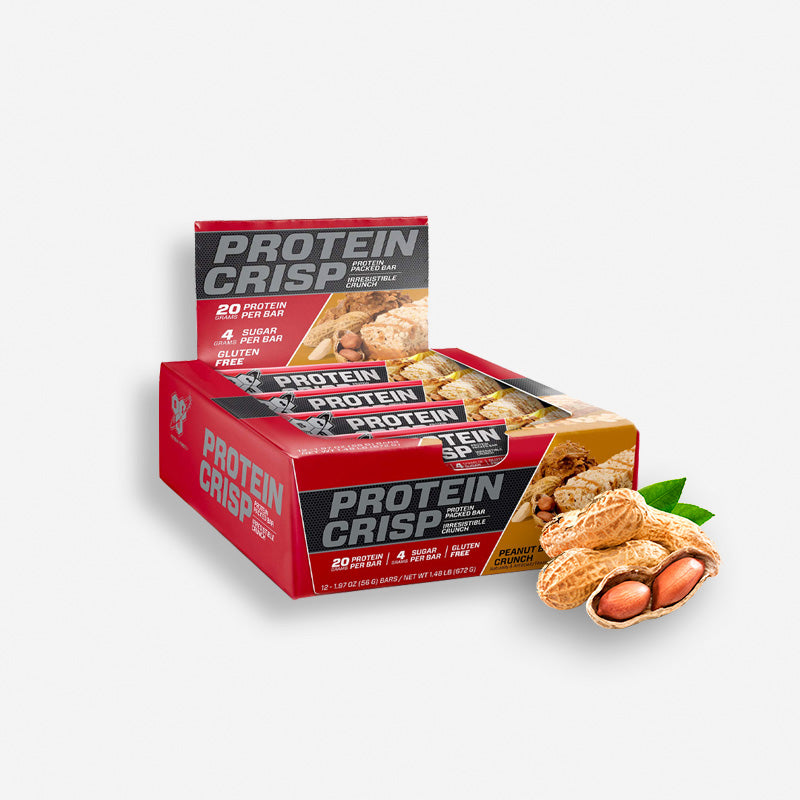 CAJA PROTEIN CRISP X12 UNIDADES PEANUT BUTTER CRUNCH – BSN