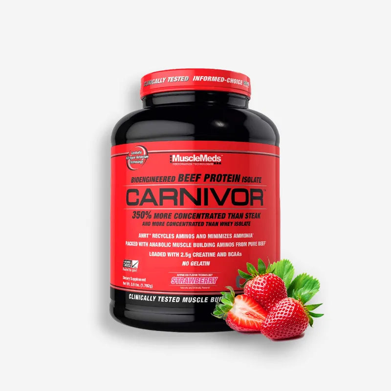 CARNIVOR ISOLATE 4 LIBRAS SABOR STRAWBERRY – MUSCLEMEDS