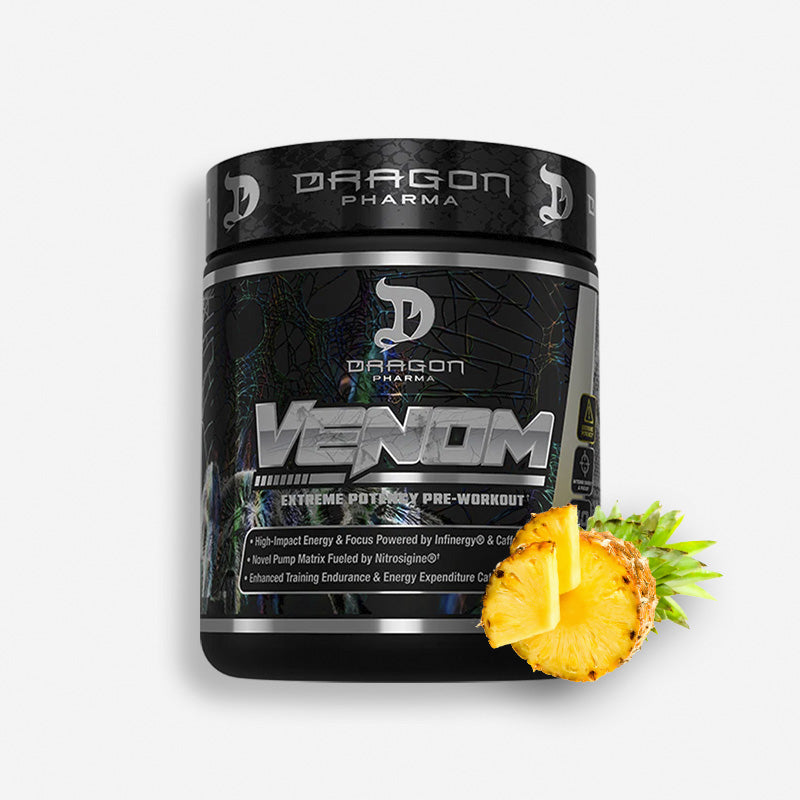 VENOM PREWORKOUT 40 SERVICIOS SABOR PIÑA COLADA – DRAGON PHARMA