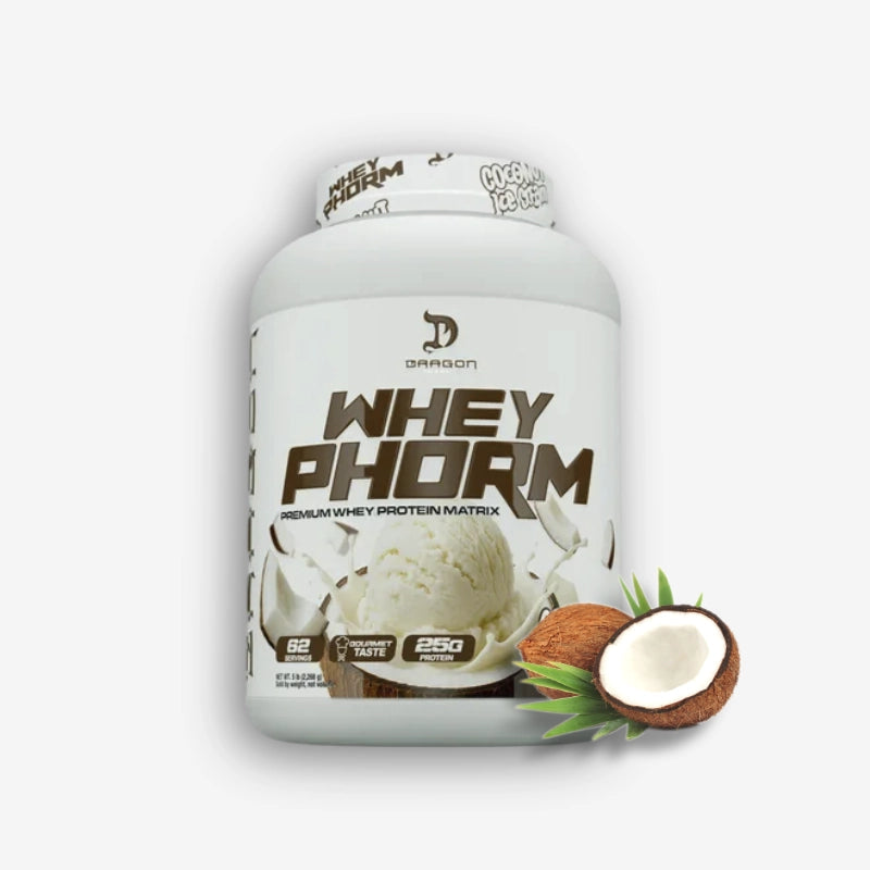 WHEY PHORM 5 LIBRAS SABOR COCONUT ICE CREAM – DRAGON PHARMA