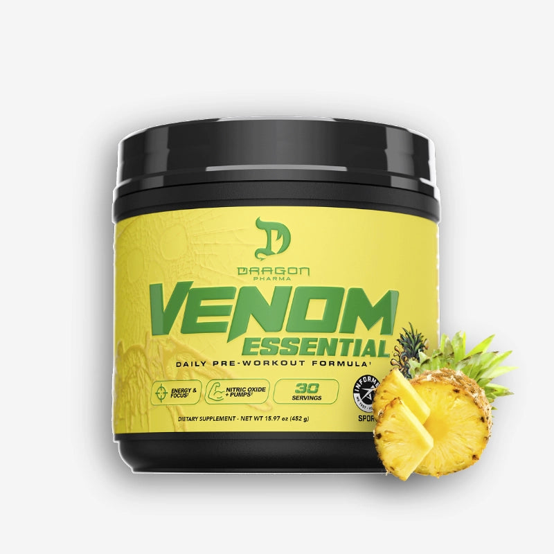 VENOM ESSENTIAL 30 SERVICIOS SABOR WICKED PINEAPPLE – DRAGON PHARMA