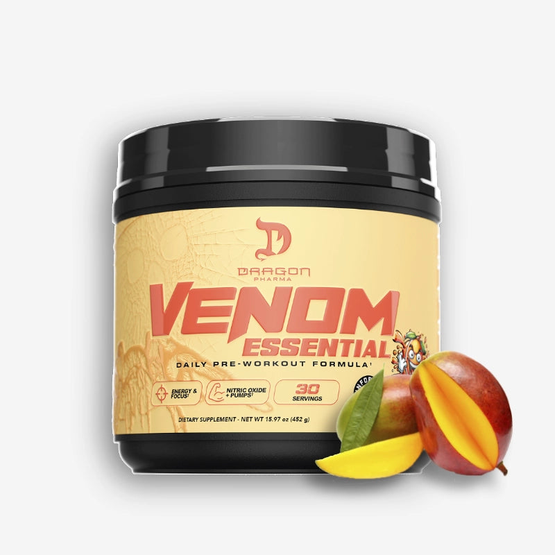 VENOM ESSENTIAL 30 SERVICIOS SABOR MANIC MANGO – DRAGON PHARMA