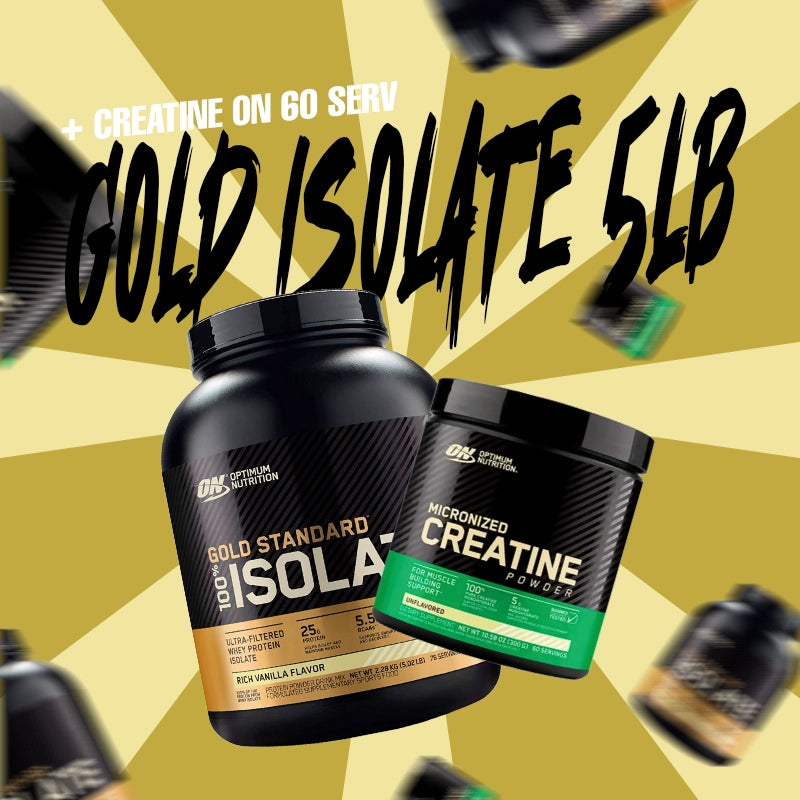 GOLD STANDARD ISOLATE 5 LB + CREATINE ON 60 SERV