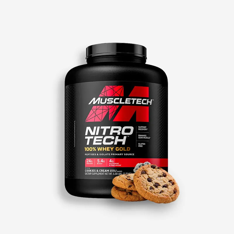 NITRO TECH WHEY GOLD 5 LIBRAS SABOR COOKIES AND CREAM – MUSCLETECH