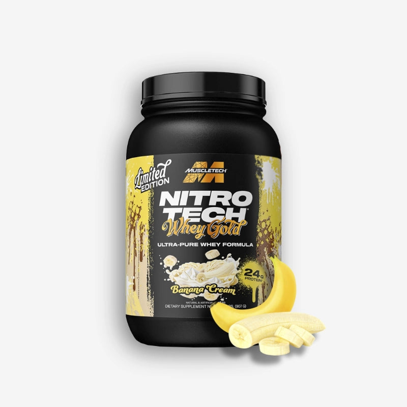 NITRO TECH WHEY GOLD 2 LIBRAS SABOR BANANA – MUSCLETECH