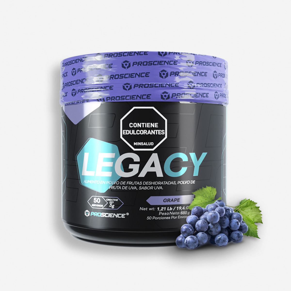 LEGACY CREATINE 50 SERVICIOS SABOR GRAPE – PROSCIENCE