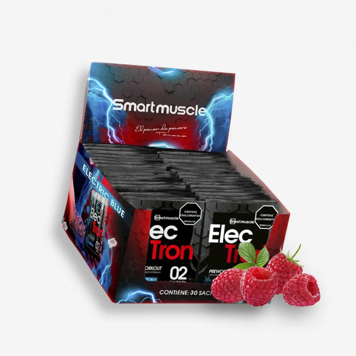 ELECTRON SACHETS X30 UNIDADES SABOR ICE BERRY – SMART MUSCLE