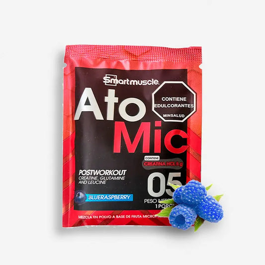 UNIDAD SOBRE ATOMIC 20 GRAMOS SABOR BLURASBERRY – SMART MUSCLE