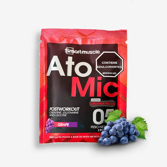 UNIDAD SOBRE ATOMIC 20 GRAMOS SABOR GRAPE – SMART MUSCLE