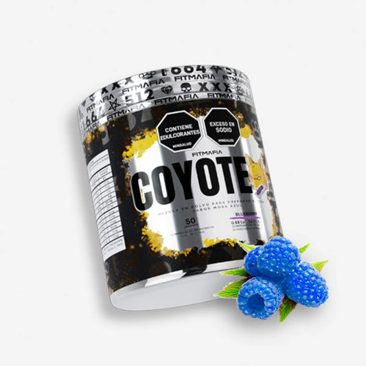 COYOTE POLVO DE ELECTROLITOS 50 SERVICIOS SABOR BLUEBERRY – FITMAFIA