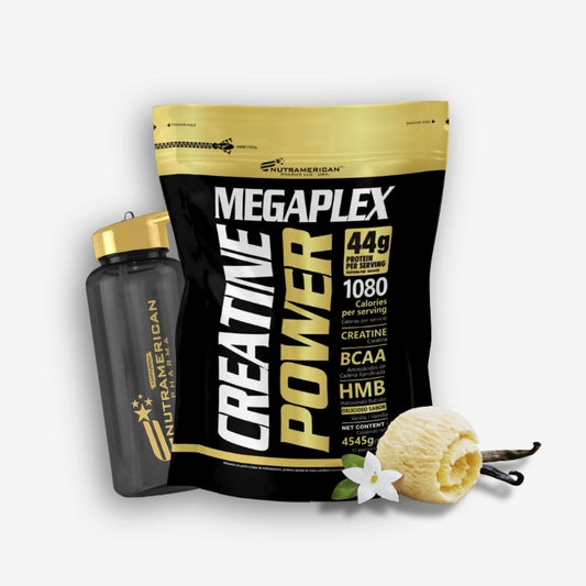 MEGAPLEX CREATINE POWER 10 LIBRAS SABOR VAINILLA – NUTRAMERICAN