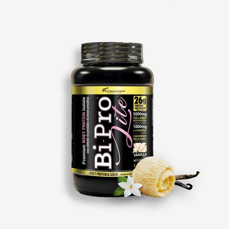 BIPRO LITE 2.4 LIBRAS SABOR VAINILLA – NUTRAMERICAN