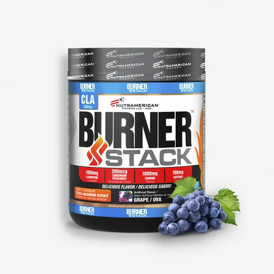 BURNER STACK 60 SERVICIOS SABOR UVA – NUTRAMERICAN