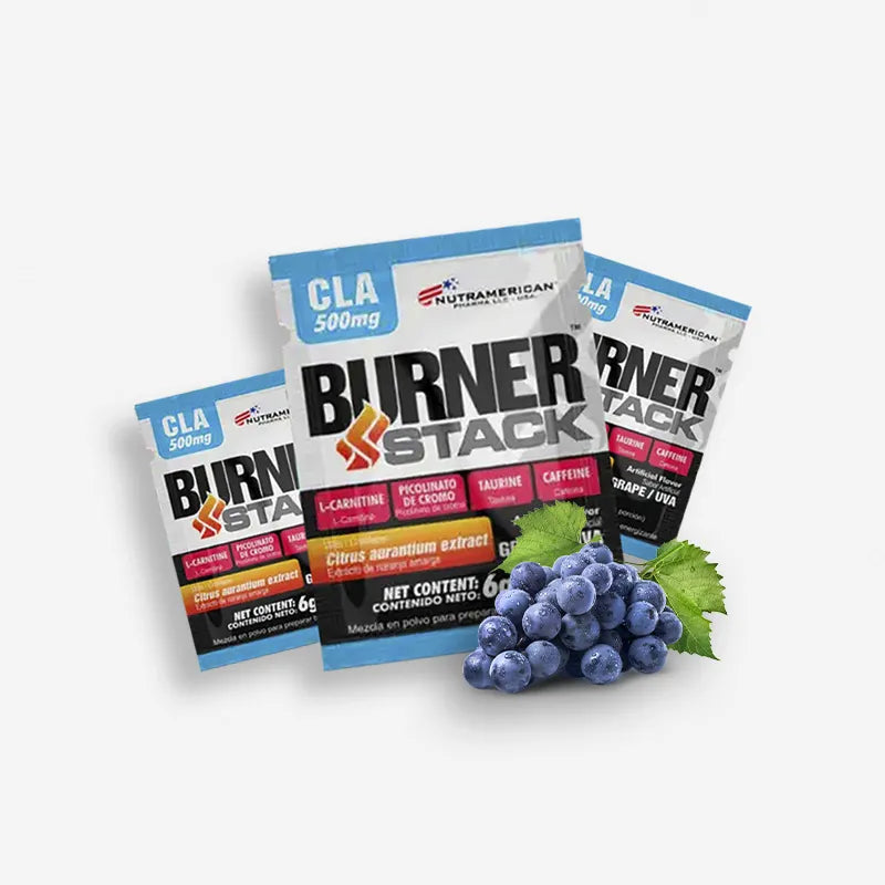 UNIDAD SOBRE BURNER STACK 6 GRAMOS SABOR UVA – NUTRAMERICAN