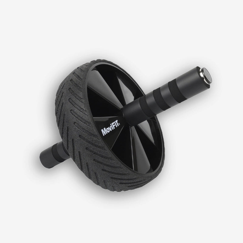 RUEDA ABDOMINAL NEGRA EN GOMA – MOVI FIT
