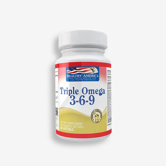 TRIPLE OMEGA 3-6-9 DE 60 PERLAS – 1200MG – HEALTHY AMERICA
