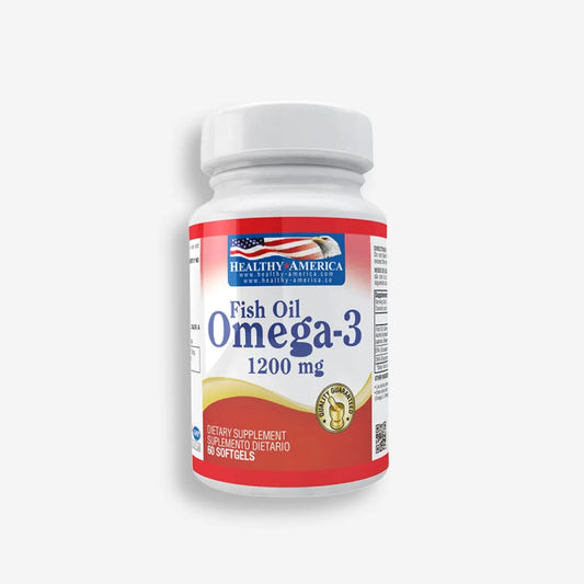 MINI OMEGA 3 1200MG – 60 PERLAS – HEALTHY AMERICA