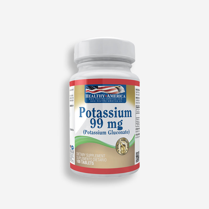 POTASSIUM 99MG – 100 TABLETAS – HEALTHY AMERICA