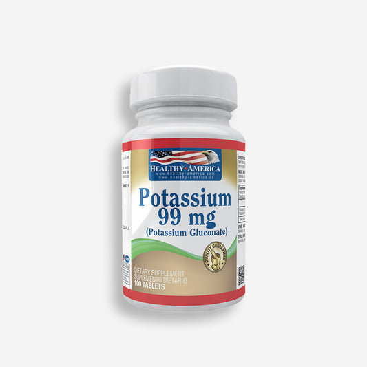 POTASSIUM 99MG – 100 TABLETAS – HEALTHY AMERICA