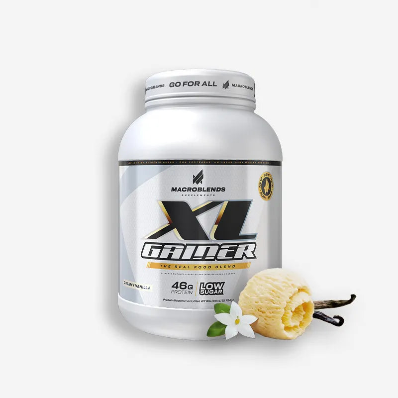 XL GAINER 6 LIBRAS SABOR CREAMY VAINILLA – MACRO BLENDS