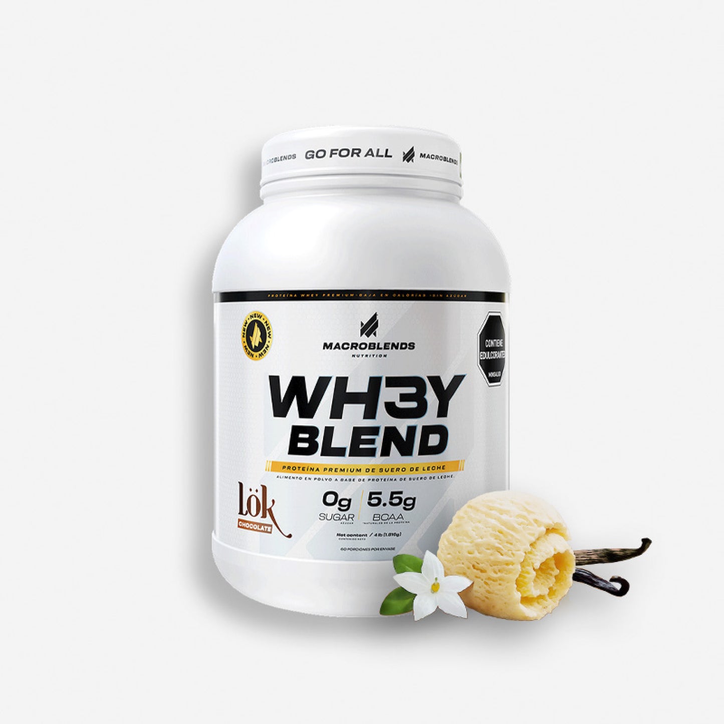 WHEY BLEND 4 LIBRAS SABOR CREAMY VAINILLA – MACRO BLENDS