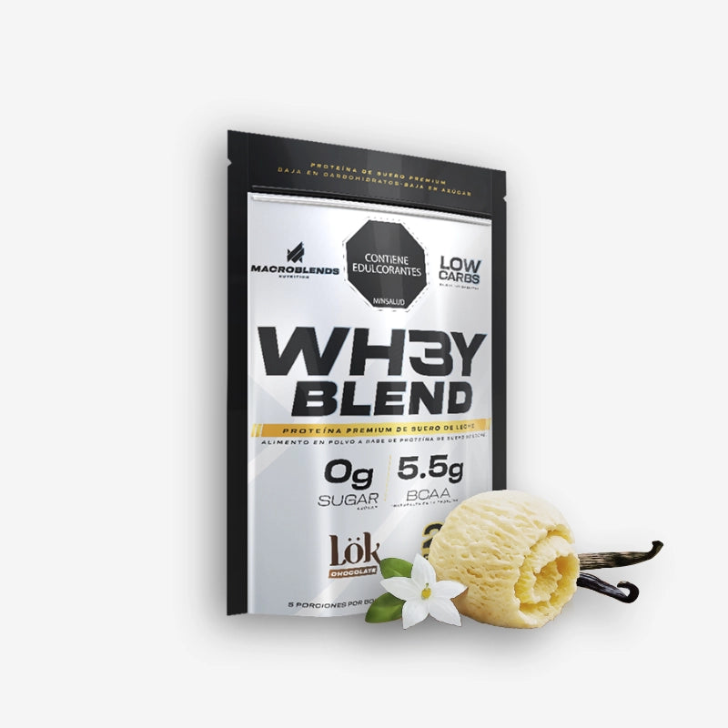 WHEY BLEND 5 SERVICIOS SABOR CREAMY VAINILLA – MACRO BLENDS