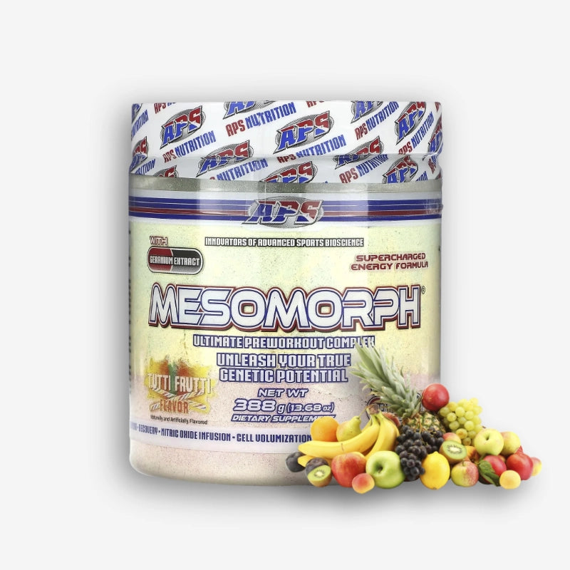 MESOMORPH PREWORK-OUT 25 SERVICIOS SABOR TUTTI FRUTTI – APS