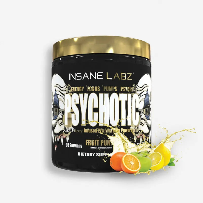 PSYCHOTIC GOLD 35 SERVICIOS SABOR FRUIT PUNCH – INSANE LABZ