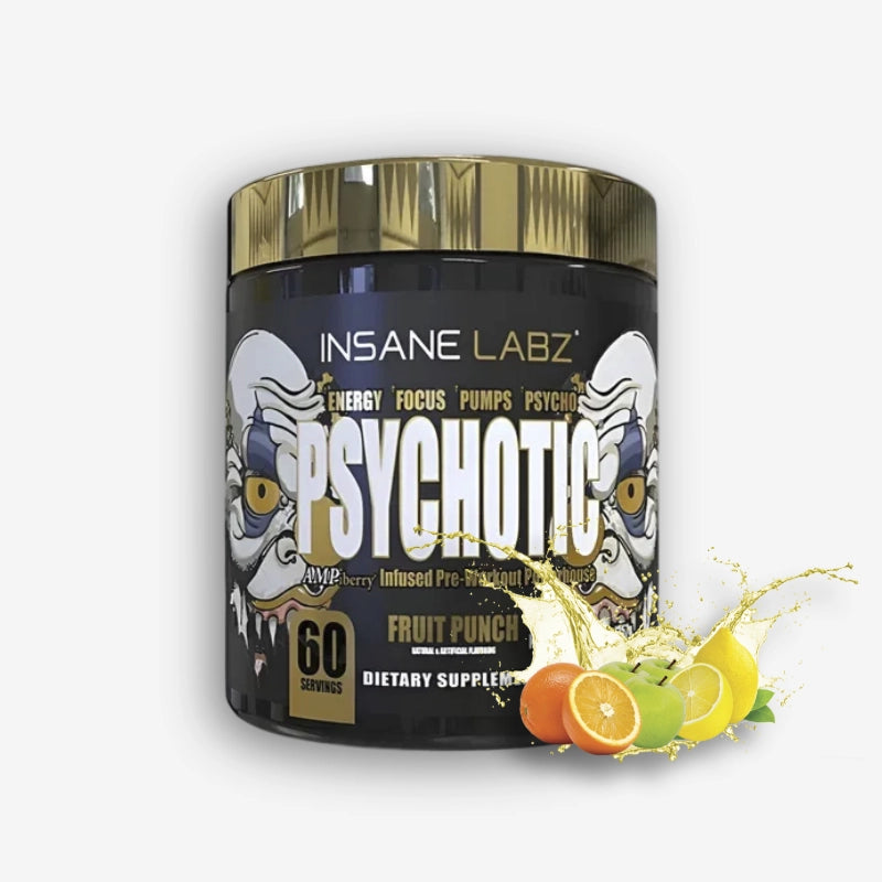 PSYCHOTIC GOLD 60 SERVICIOS SABOR FRUIT PUNCH – INSANE LABZ