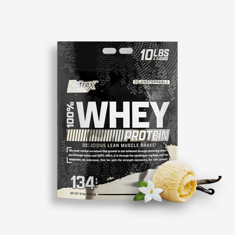BULTO 100% WHEY PREMIUM NUTREX 10 LIBRAS SABOR VAINILLA