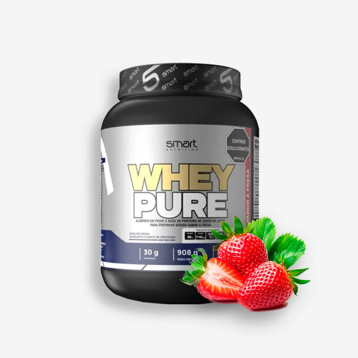 WHEY PURE 2 LIBRAS SABOR FRESA – SMART NUTRITION