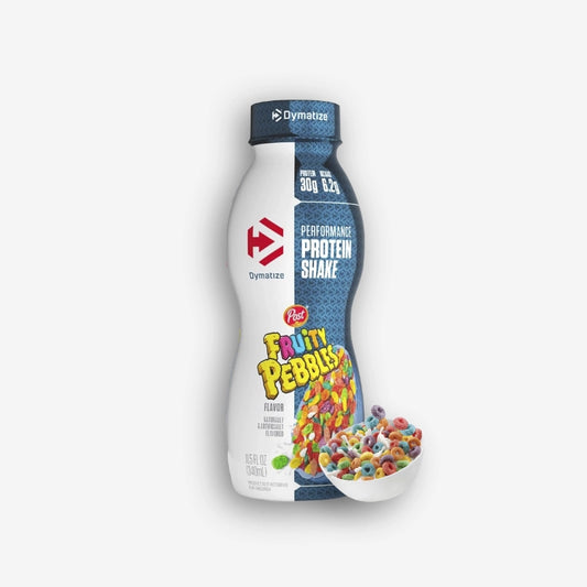 PROTEIN SHAKE – PROTEINA LIQUIDA 340ML SABOR FRUITY PEBBLES – DYMATIZE