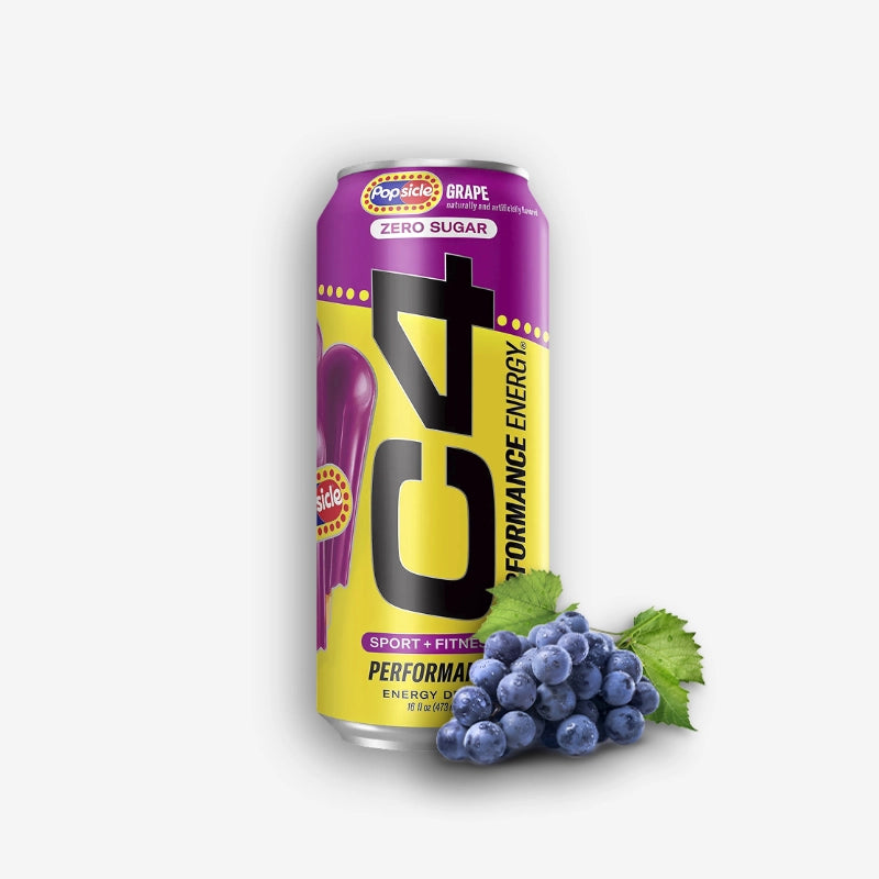 UNIDAD LATA C4 ENERGY 473 MILILITROS SABOR POPSICLE GRAPE – CELLUCOR