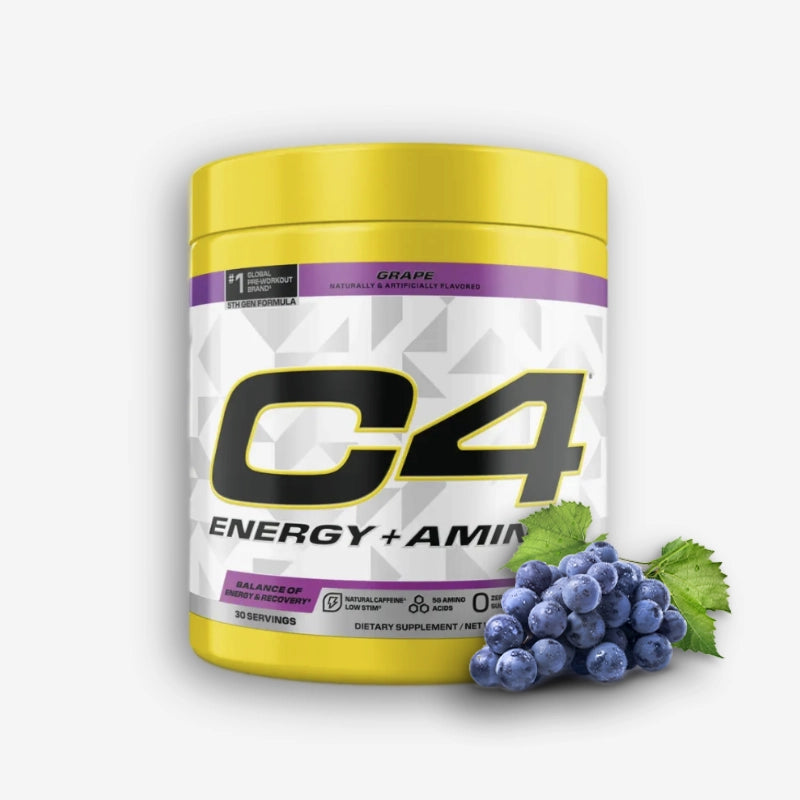 C4 ENERGY + AMINOS 30 SERVICIOS SABOR GRAPE – CELLUCOR