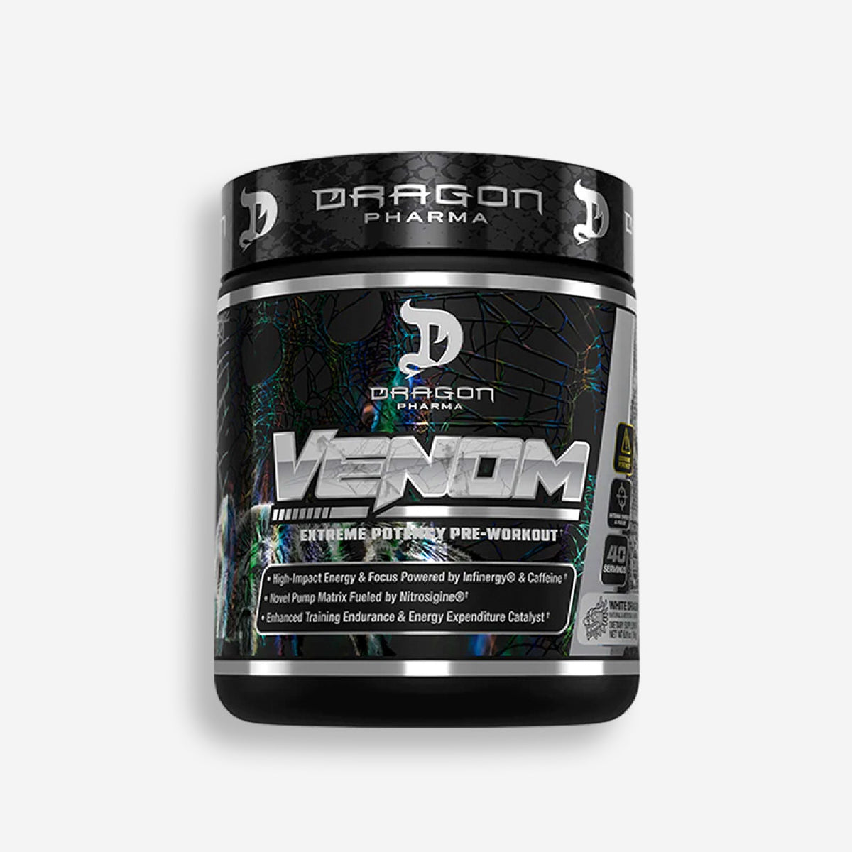 VENOM PREWORKOUT 40 SERVICIOS SABOR WHITE DRAGON – DRAGON PHARMA