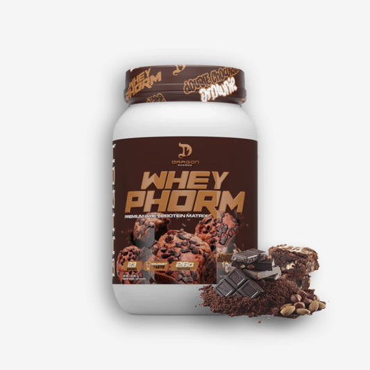 WHEY PHORM 2 LIBRAS SABOR DOUBLE CHOCOLATE BROWNIE – DRAGON PHARMA
