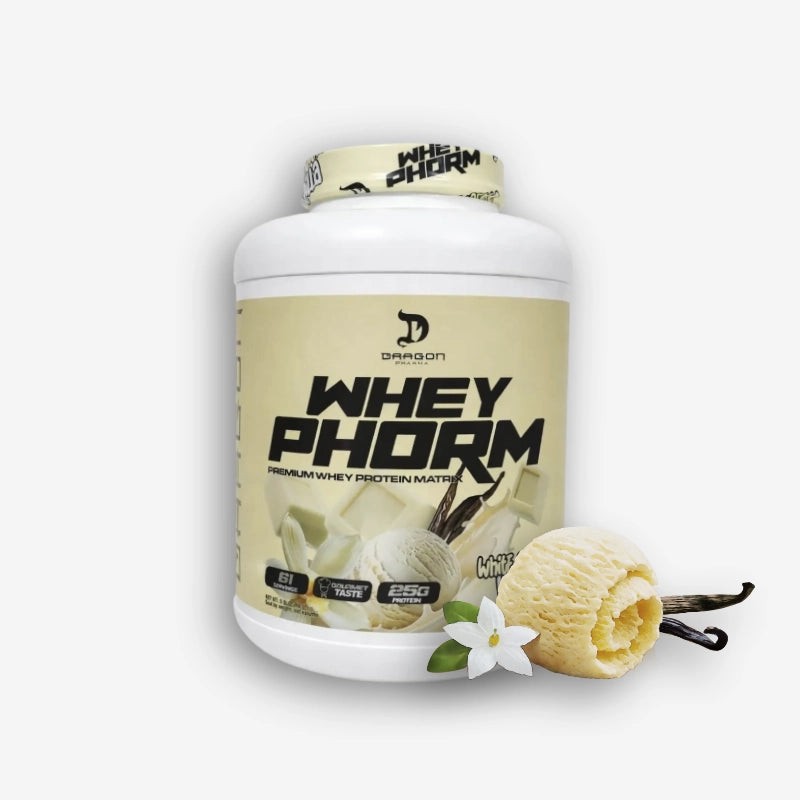 WHEY PHORM 5 LIBRAS SABOR WHITE CHOCOLATE – DRAGON PHARMA